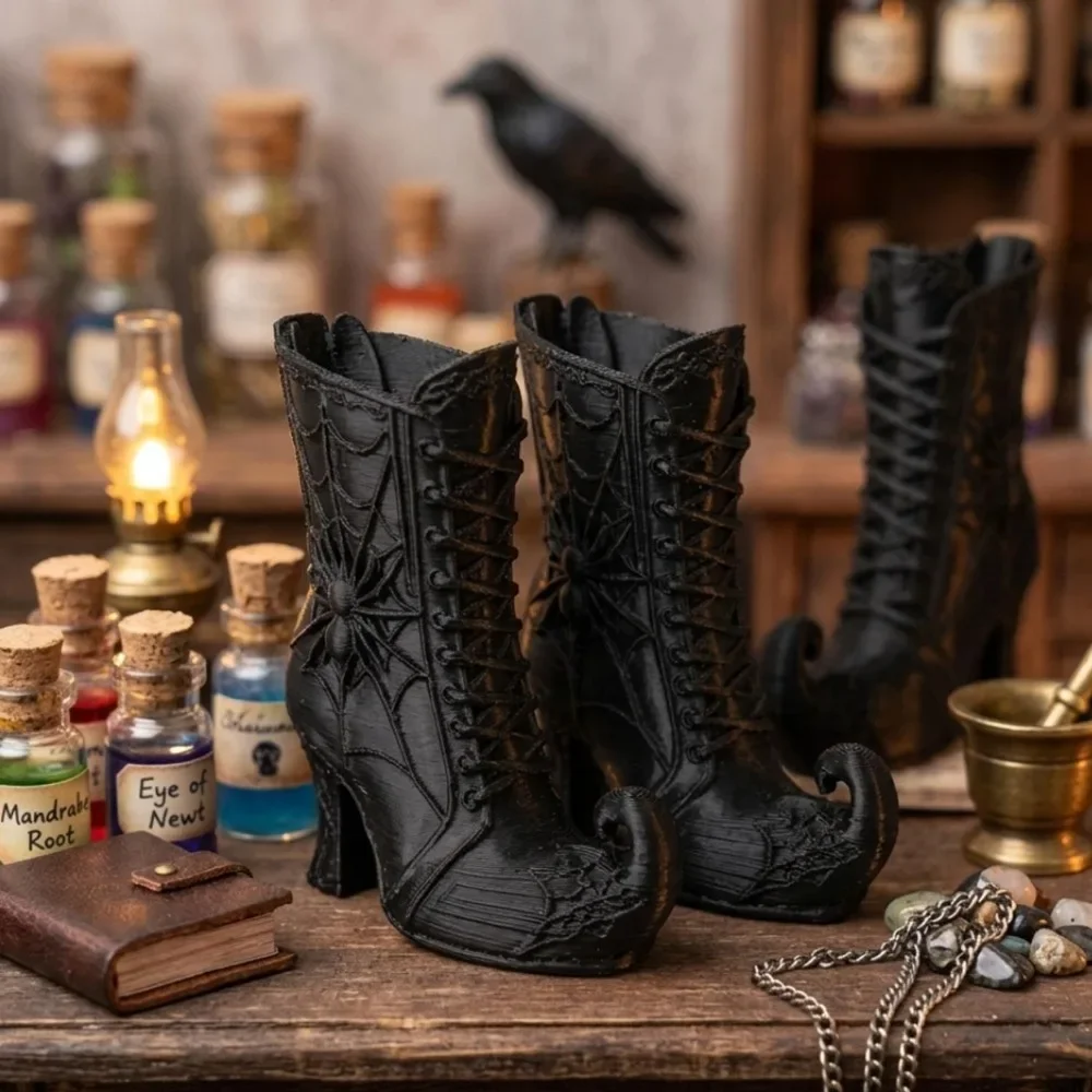 3/1PC Mini Gothic Witch Boot P - Florist Supply Vases review and price