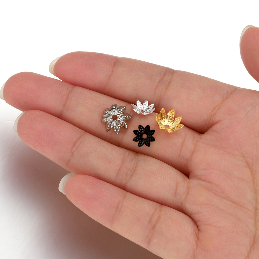 200pcs 8-10mm Gold Flower Bead - Supply Florist review and price